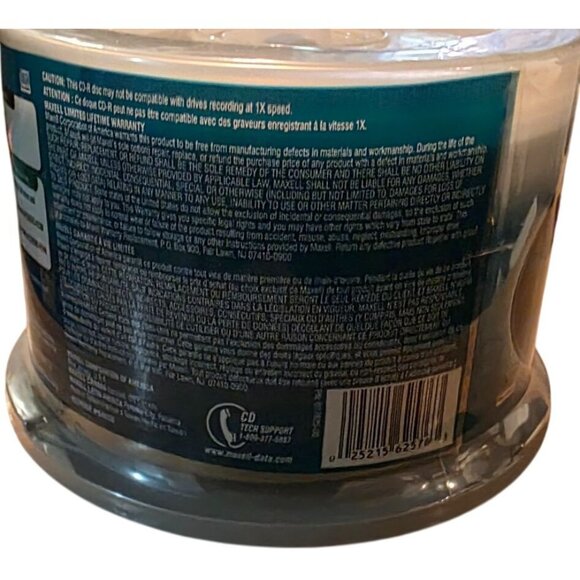 Memorex 5-Pack CD-RW 700MB/80 Min Discs & Maxell 50-Pack CD-R 700MB/80 Min NEW - Picture 10 of 11